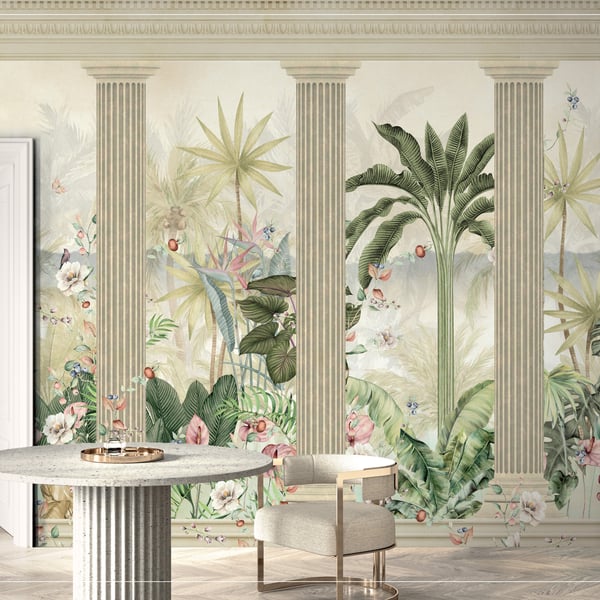 Galerie Wallpaper Product code: BB30193_2 - Bombay Design Wallpaper Collection - Beige, Green Colours -  