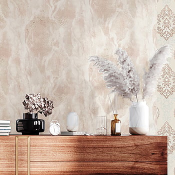 Galerie Wallcoverings Product Code 42574 - Opulence Wallpaper Collection - Pink Colours -  