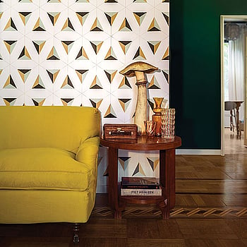 Galerie Wallcoverings Product Code EL21071 - Elisir Wallpaper Collection - Black Green Gold Colours -  