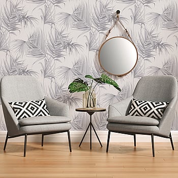 Galerie Wallcoverings Product Code ES31135 - Escape Wallpaper Collection - Light Grey, Dark Grey Colours -  