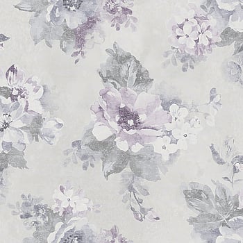 Galerie Wallcoverings Product Code G34105 - Vintage Damasks Wallpaper Collection - Grey Purple Blue Colours -  