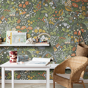 Galerie Wallcoverings Product Code RD29037 - Resan Wallpaper Collection - Landscape dark Colours -  