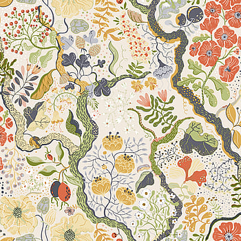 Galerie Wallcoverings Product Code S65102 - Sommarang Wallpaper Collection - Green Multi-coloured Colours -  