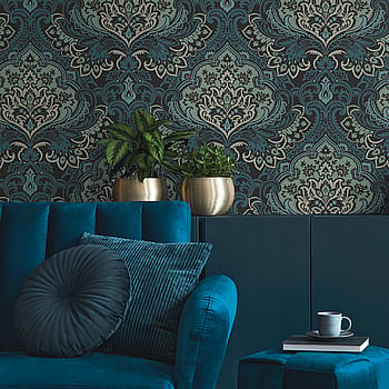 Galerie Wallcoverings Product Code TJ40712 - Mulberry Tree Wallpaper Collection - Blue Colours -  